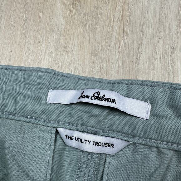 Sam Edelman Seafoam Utility Trouser Belted Coastal High Rise Casual Pants 29 - Picture 9 of 14